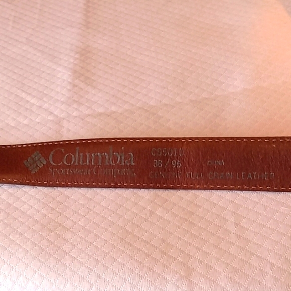 Columbia Leather Belt Size 36"-38" Color: Brown (Unisex) - Picture 4 of 7